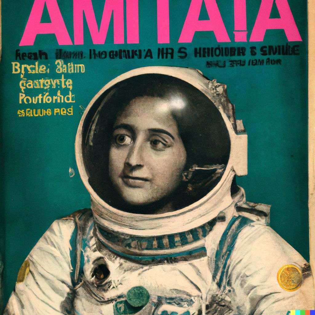 an astronaut, front cover of Time magazine, 1920